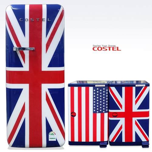 코스텔 (COSTEL)280리터 냉장고+스레기통2EA