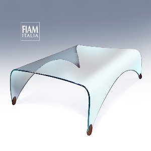 이태리 피암(FIAM) 강화유리 테이블